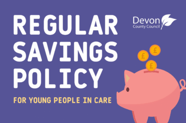 Regular savings policy for young people in care